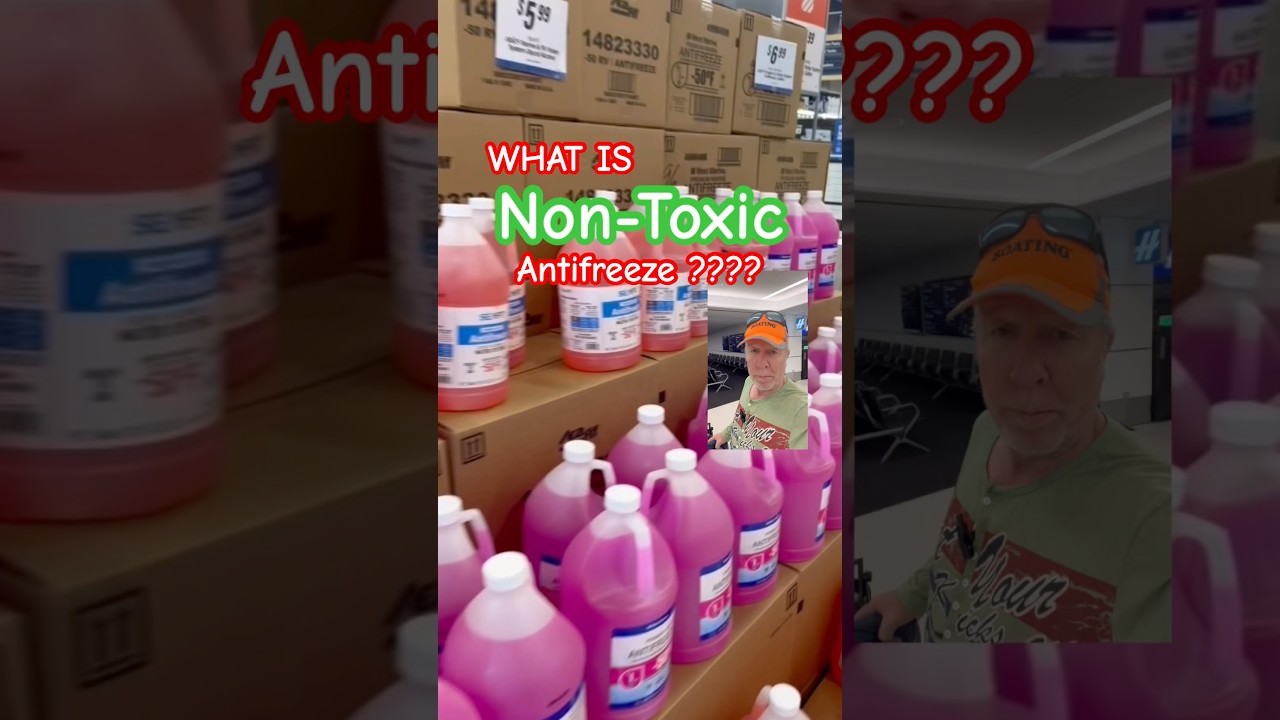 Нетоксичный розовый антифриз для зимней подготовки лодок.