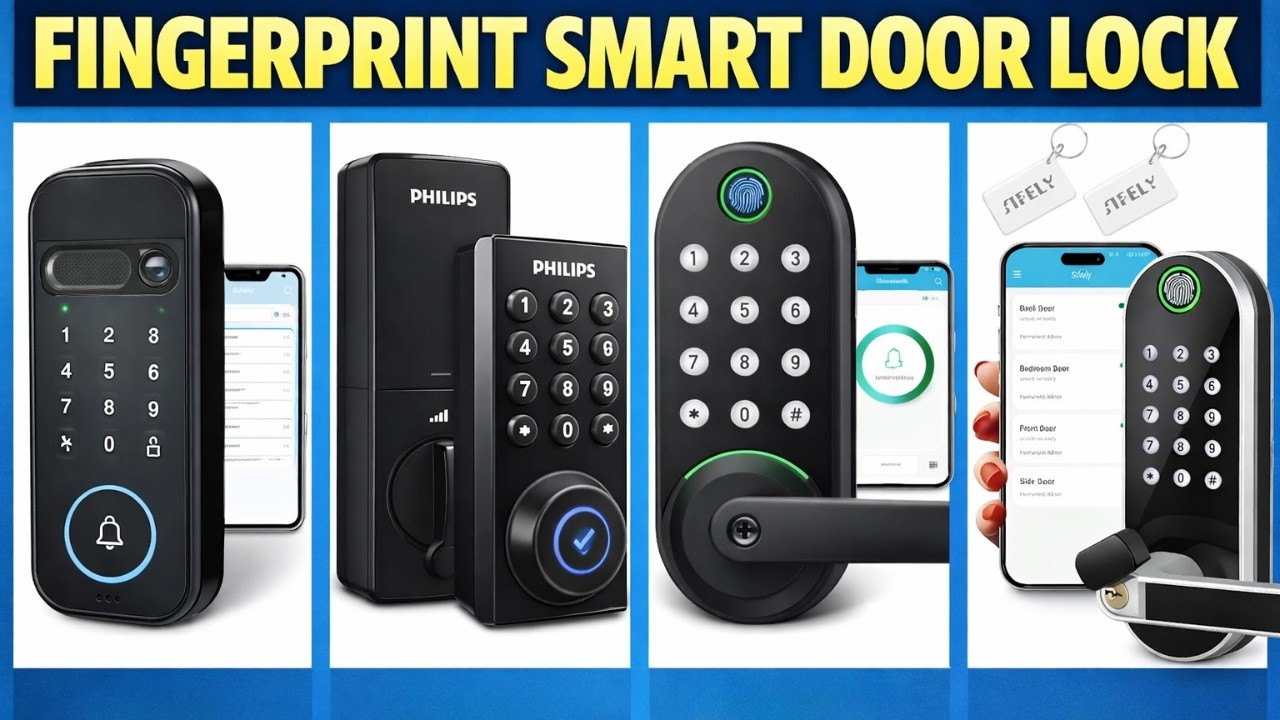 I Tested The 4 Most Popular Fingerprint Smart Door Locks On Amazon! (vs)