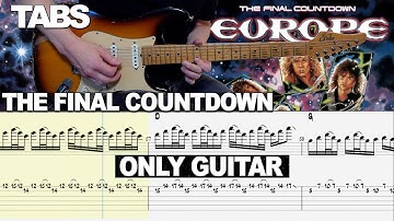 Europe - The Final Countdown | ONLY GUITAR | Guitar cover WITH TABS |