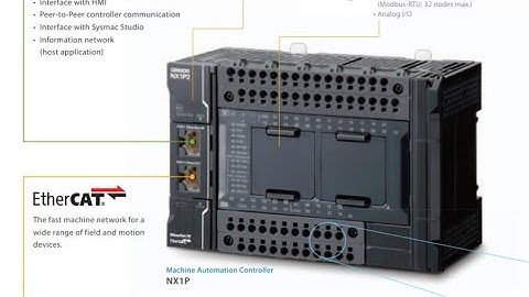 Điều khiển Driver Servo Motor qua mạng Ethercat Plc Omron NX1P2.