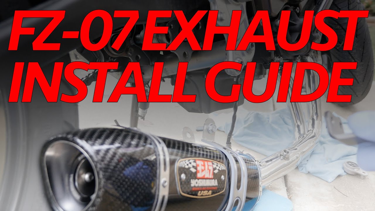 FZ07 MT07 Easy & Detailed Exhaust Install Guide YouTube