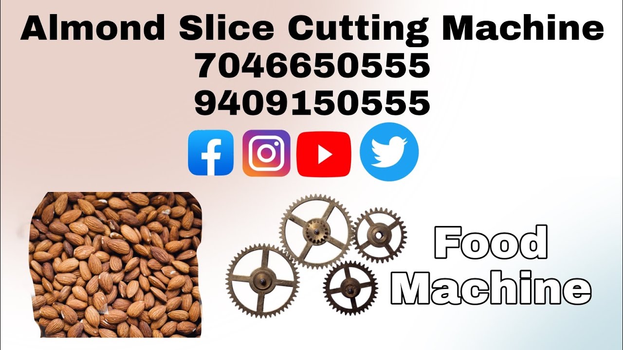 Nut Slicer Cutter Machine, Almonds Slicing Machine