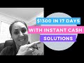 Instant Cash Solutions - How i copy and paste Ads and made $1300 in 17 days