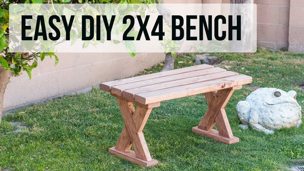 How to build a 2x4 Bench - 3 ways - Indoor and Outdoor ...
