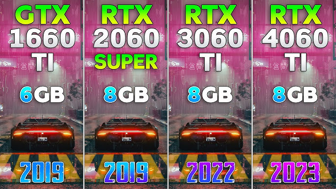 Comparing GTX 1060, RTX 2060, RTX 3060, and RTX 4060 in latest games! —  Eightify