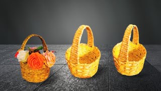 How to make basket with newspaper- Newspaper weaving.The Aspire Gallery screenshot 3