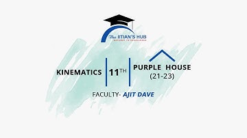 Kinematics,11th,Purple House (21-23),Date-28-10-21,By-Ajit Dave