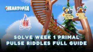 2 RIDDLES SOLVED! 🔥 - How to Solve Week 1 Primal Pulse Riddles in Heartopia @tongbos_en