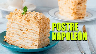 Receta fácil y deliciosa de pastel napoleón ¡Prepáralo en casa como un profesional