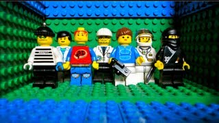 Lego Cargo Train 4565 Animation - A smashing hit (Funny!).