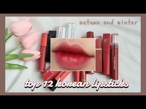 GIVEAWAY| TOP 12 THỎI SON HÀN 