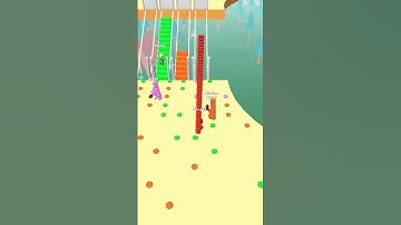 Bridge race gameplay😀lvl-75 | Best Mobile Games Android ios, Cool Game Ever Player #shorts #gameplay