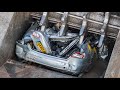 Audi A6 gets DESTROYED in the SHREDDER at S Nortons Scrap Yard in Liverpool 💥