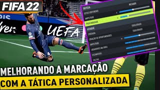 MELHORANDO A MARCAÇÃO COM A TÁTICA PERSONALIZADA | FIFA 22 ULTIMATE TEAM