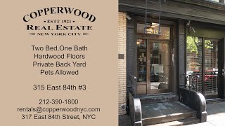 315 East 84 Apt 3