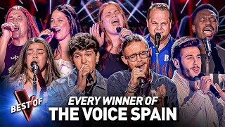 Blind Auditions of every WINNER of The Voice Spain 🇪🇸🏆
