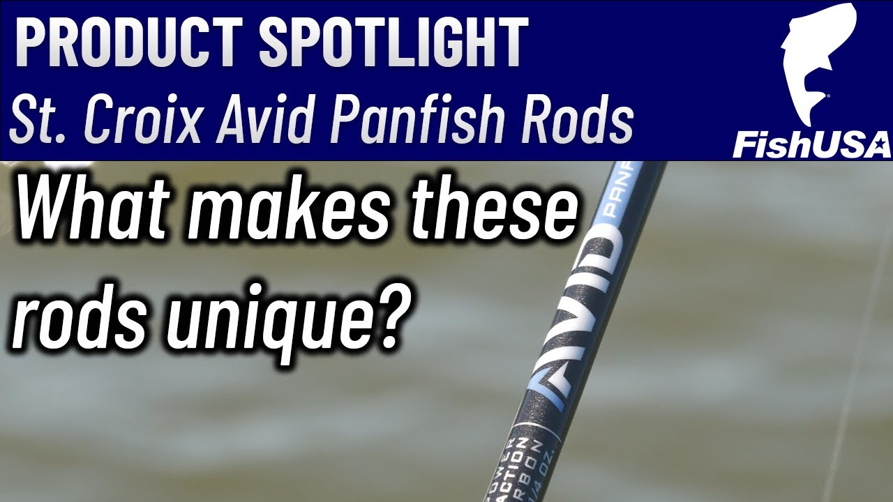The St. Croix Avid Series Panfish Spinning Rods 