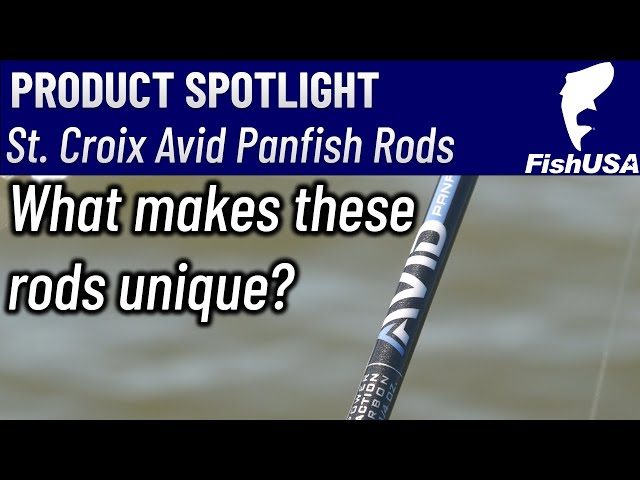 The St. Croix Avid Series Panfish Spinning Rods 