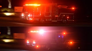 OCFA Engine 58 & Engine 24 Responding