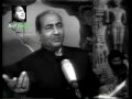 Suhani raat dhal chuki  mohammad rafi live with naushad