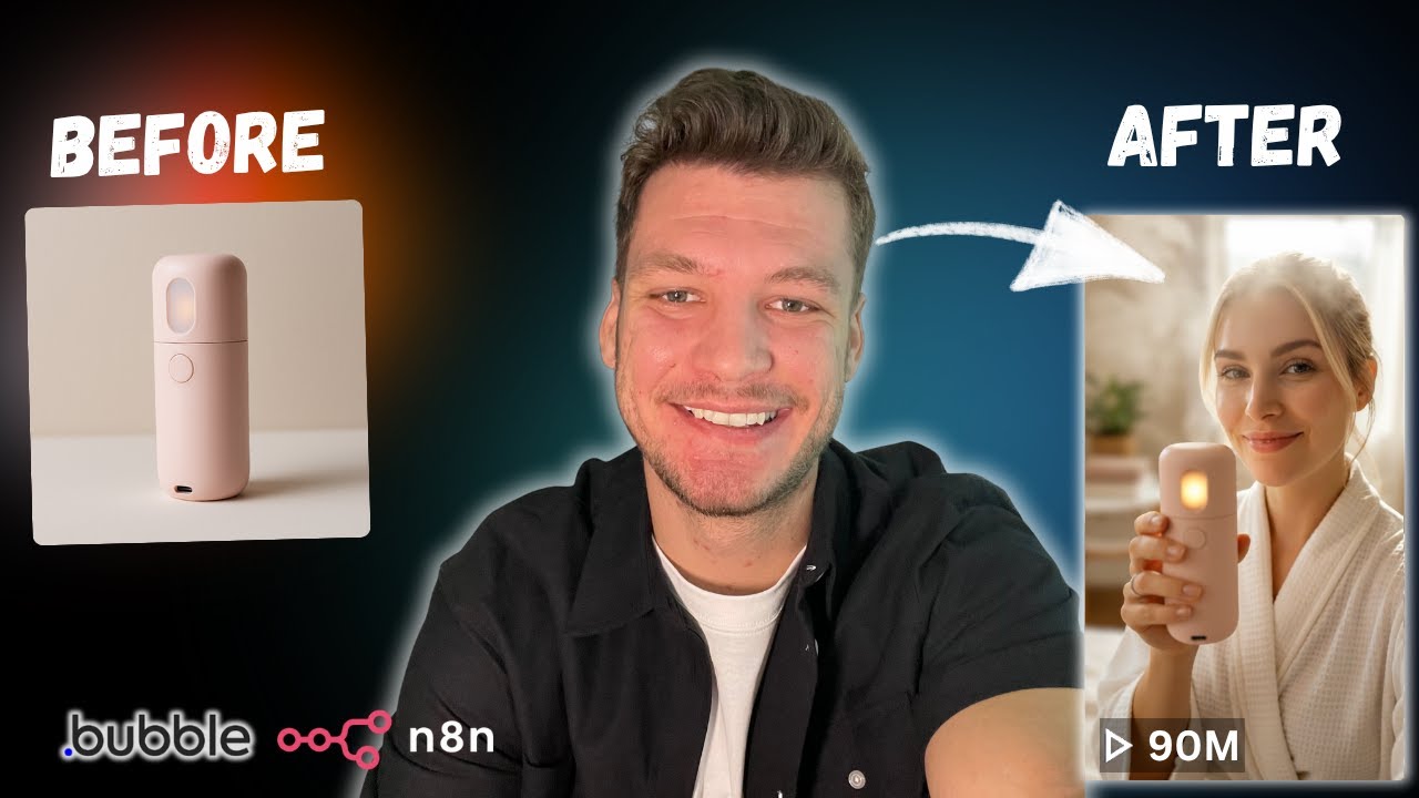 I Built an AI UGC Video Generator in 4 Hours (Bubble + N8N Tutorial ...