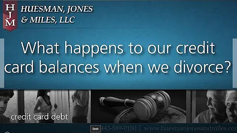 Who is Responsible for Credit Card Debt in a Divorce?