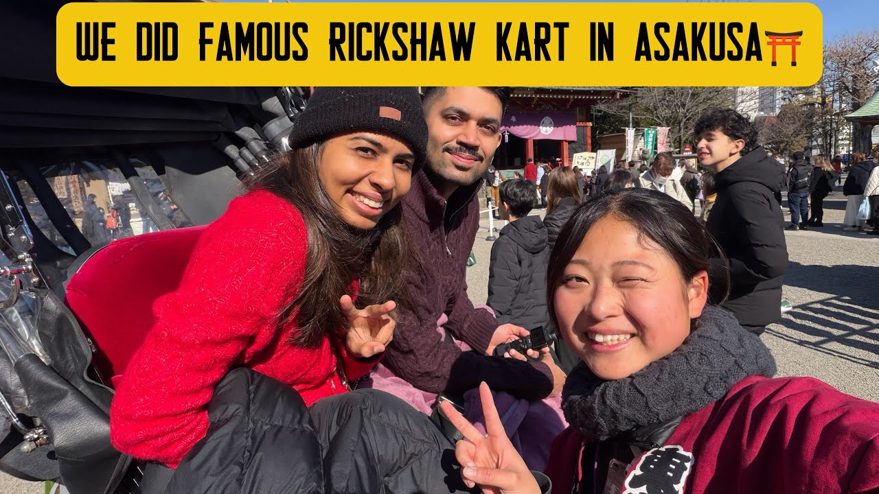 We did a rickshaw ride in Asakusa 🛺🇯🇵