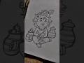 How to Draw Little Krishna😍#drawing #ytshorts #art #sketch #shortvideo #littlekrishna #shorts #how