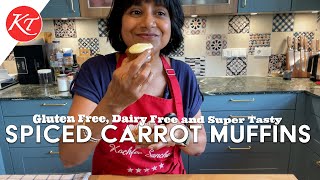 Spiced Carrot Muffins - Gluten Free & Dairy Free. Super Easy to Make and Delicious too.