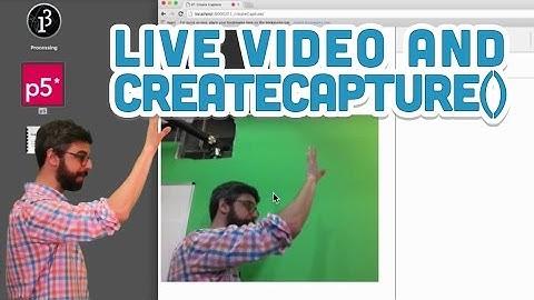 11.1: Live Video and createCapture() - p5.js Tutorial