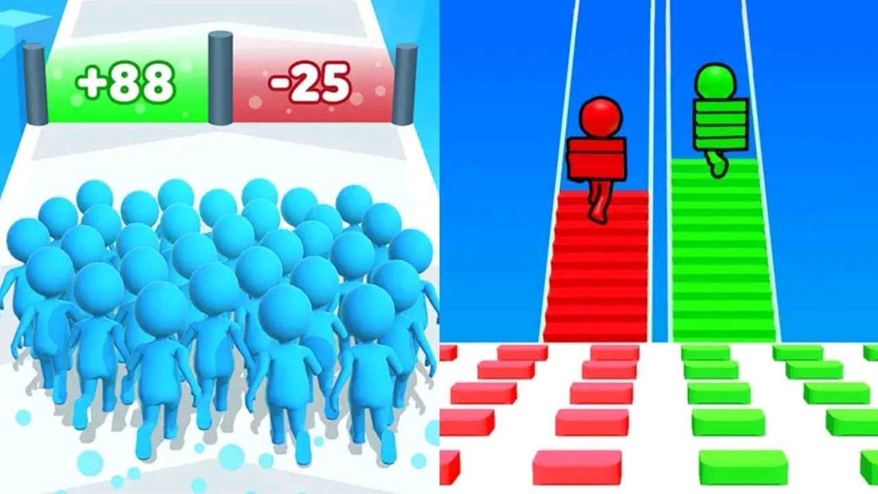 Count Master VS Bridge Race Max All Levels Gameplay Android,iOS NEW UPDATE