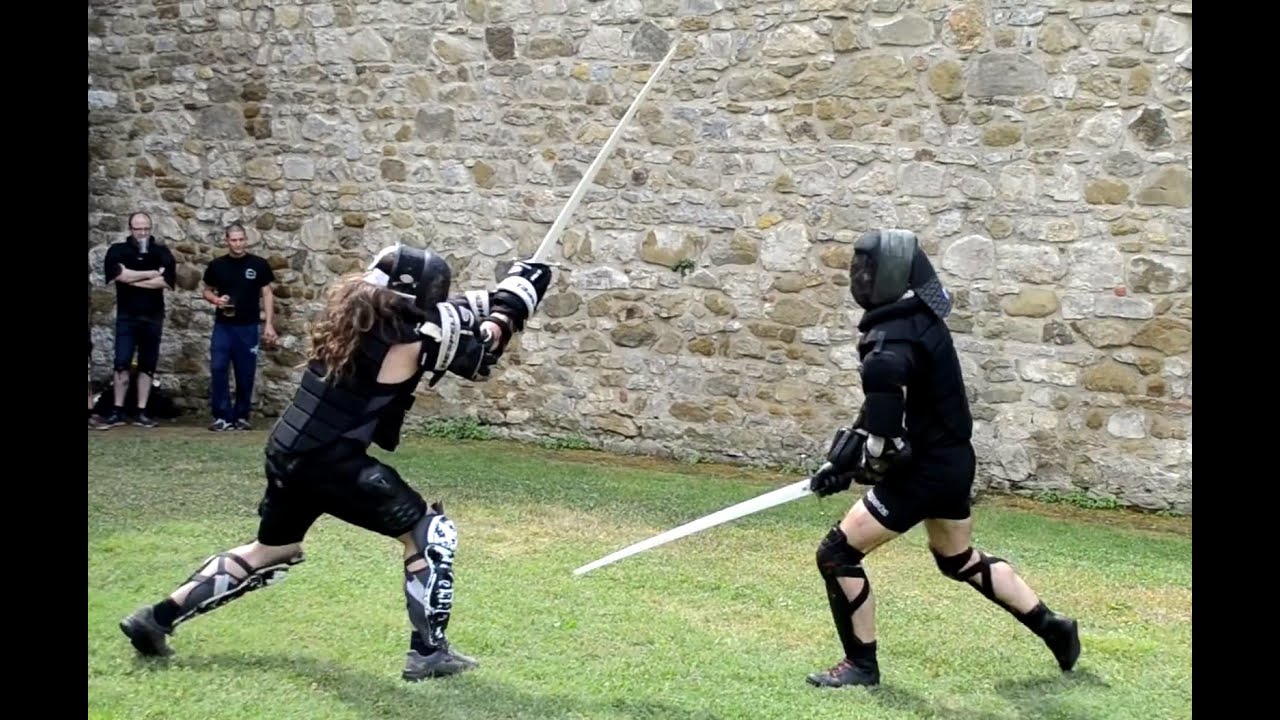 Two handed sword fighting Free sparring YouTube
