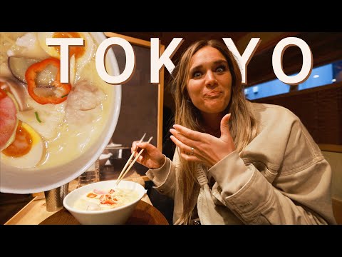 tasting the WORLD'S BEST CHICKEN RAMEN our first time in TOKYO JAPAN