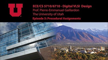 Digital VLSI Design - E05 - Procedural assignments in Verilog