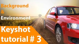 how to change Background and environment in keyshot l tutorial in hindi