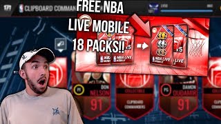 HOW TO GET PACKS FOR NBA LIVE MOBILE 18!!