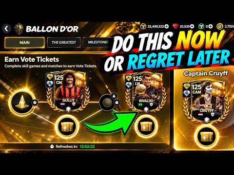 Do this now to guarantee a free 124 OVR Ballon d'Or Icon | FC Mobile