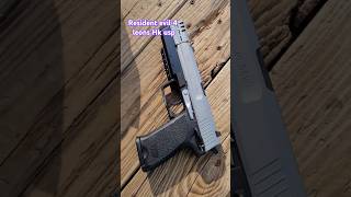 Custom Hk usp designed like leons pistol from RE4 #hkarmy #pewlife #airsoft #residentevil #edclife