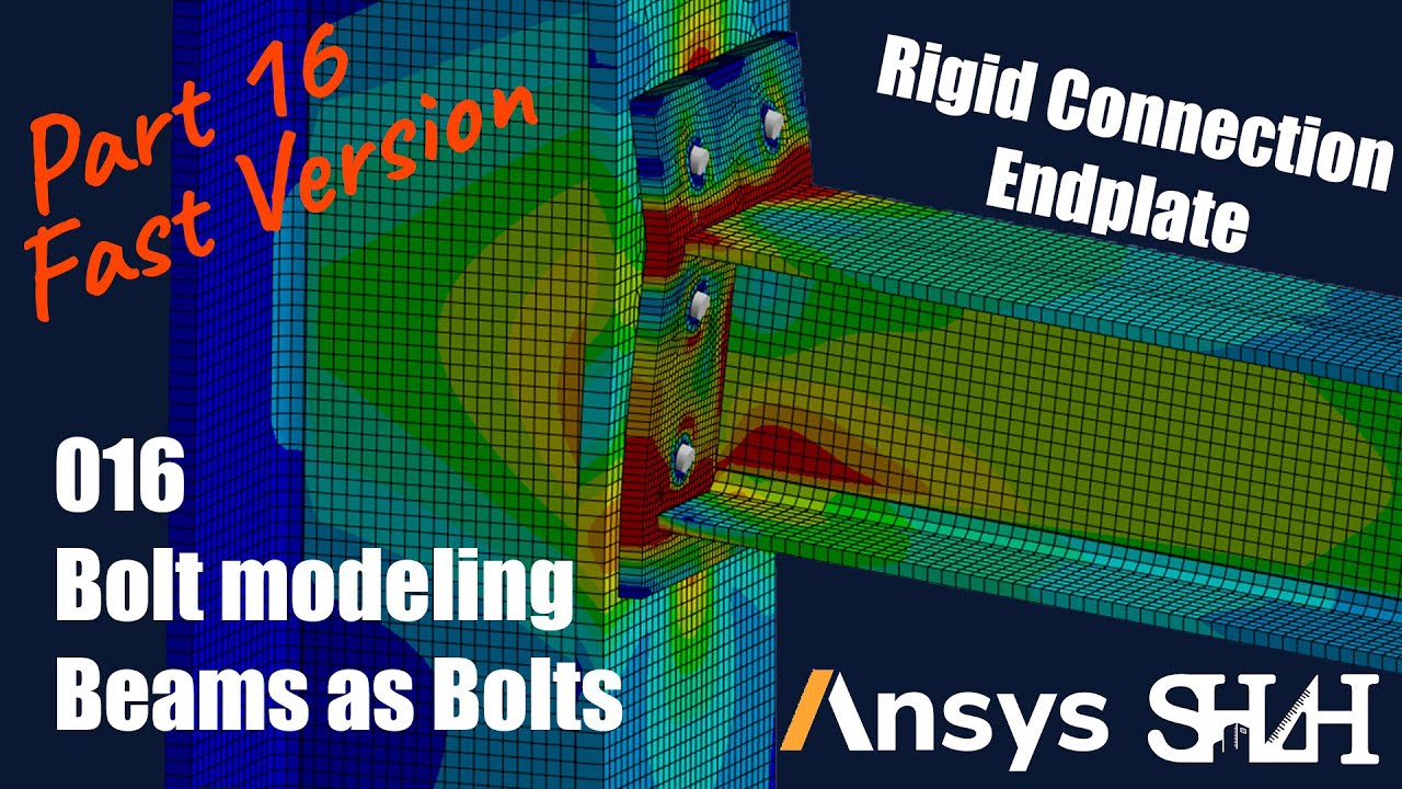 Rigid Connection, Beams Utilized As Bolts (Fast Version) - YouTube