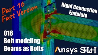 Rigid Connection, Beams Utilized As Bolts (Fast Version)