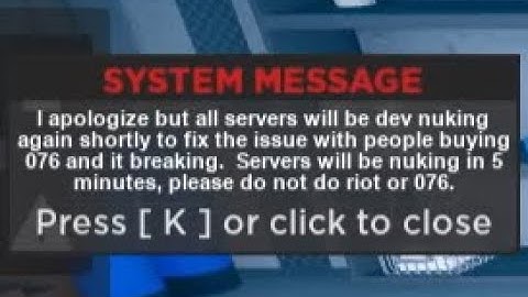 Developer Nuke in SCP: Site Roleplay