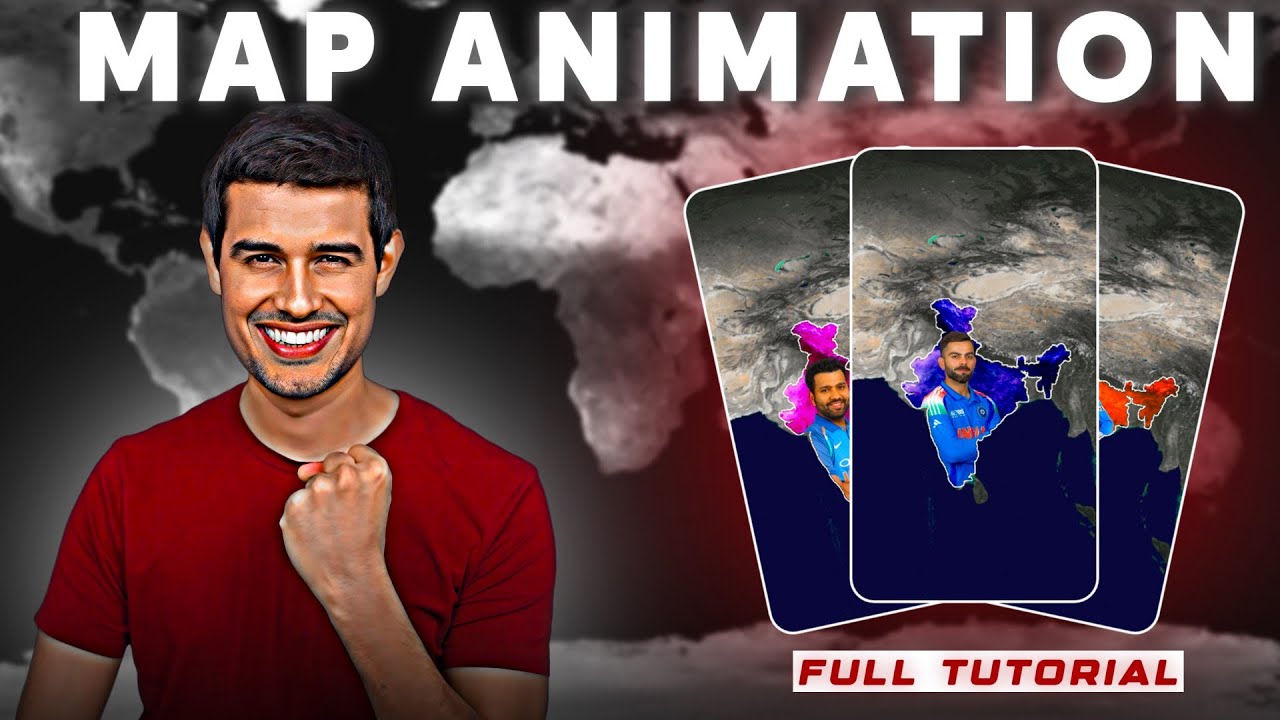 Documenty style map animation tutorial in alight motion | Map Animation ...