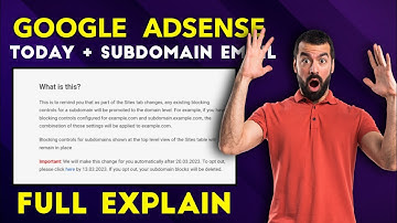 Your Subdomain Blocks Will Be Promoted To The Domain Level In 3 Days || Google Adsense Subdomain