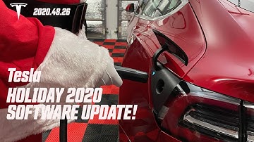 Tesla 2020 Holiday Software Update - 2020.48.26