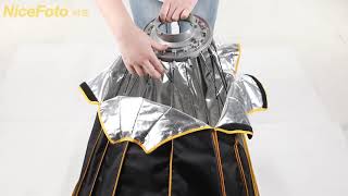 36In Parabolic Softbox 90Cm Bowens Mount For Nicefoto ,Aputure,Godox Cob Led Video Light