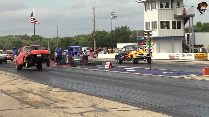 Brew City Gassers at the 2022 Glory Days Vintage Drags  Byron Dragway