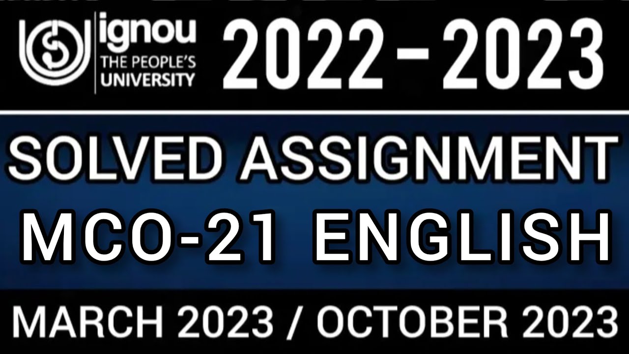 mco 21 solved assignment 2022 23