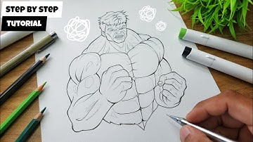 How to Draw and Color Hulk Smash Step by Step (Easy Tutorial) @AjArts03