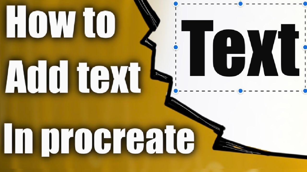 How to add text in procreate