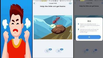 Easy Game Level 195 : Help the little ant get home.